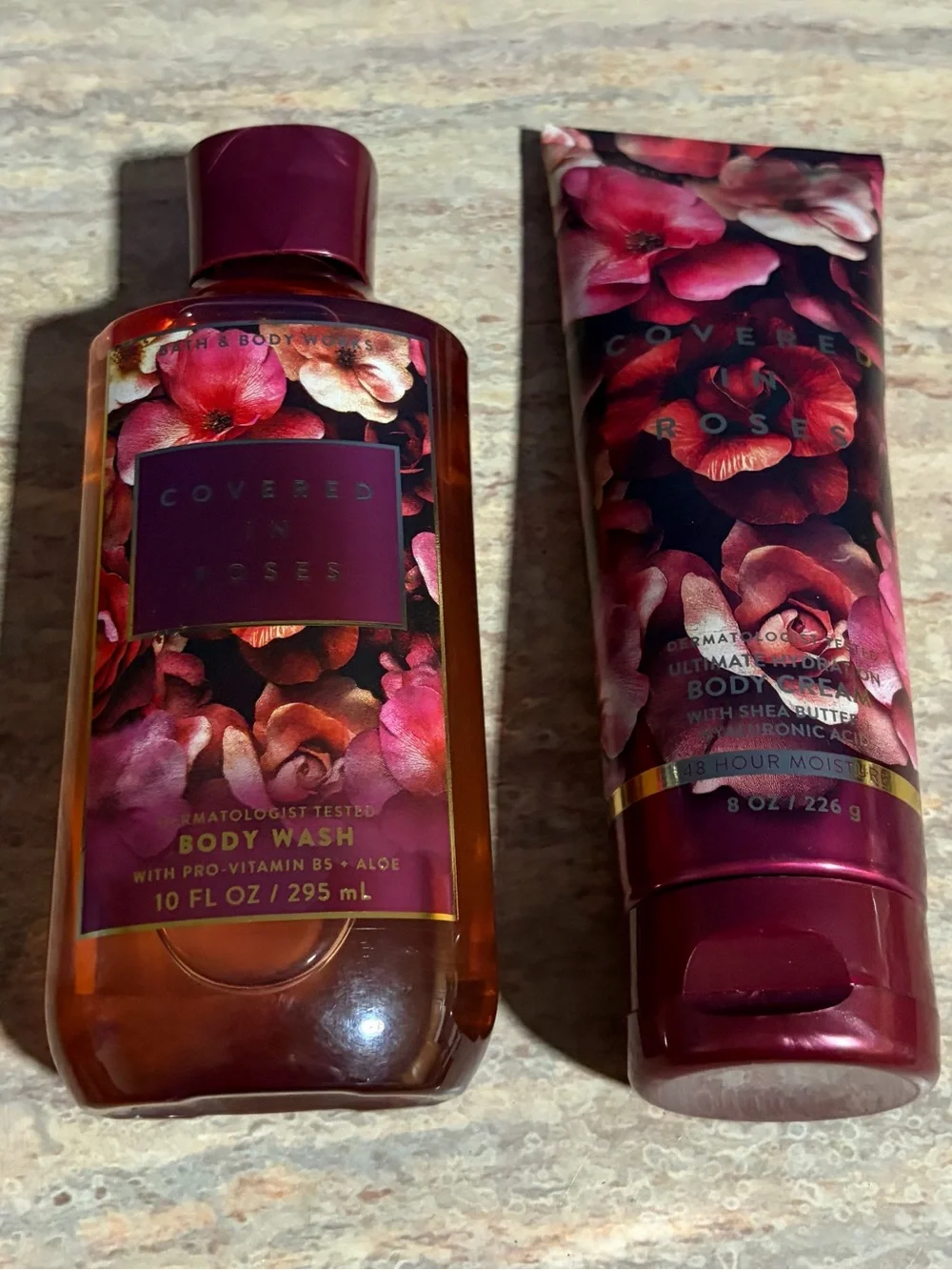 Bath & Body Works Covered in Roses Body Wash & Cream Duo